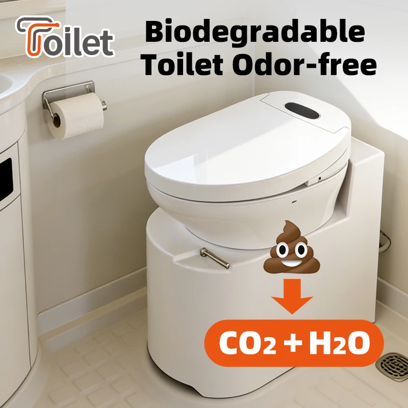 Eco‑Friendly RV Smart Electronic Toilet, Compact Mobile WC With Bidet For Motorhome Camper, Also For Boat And Yacht Living view 4