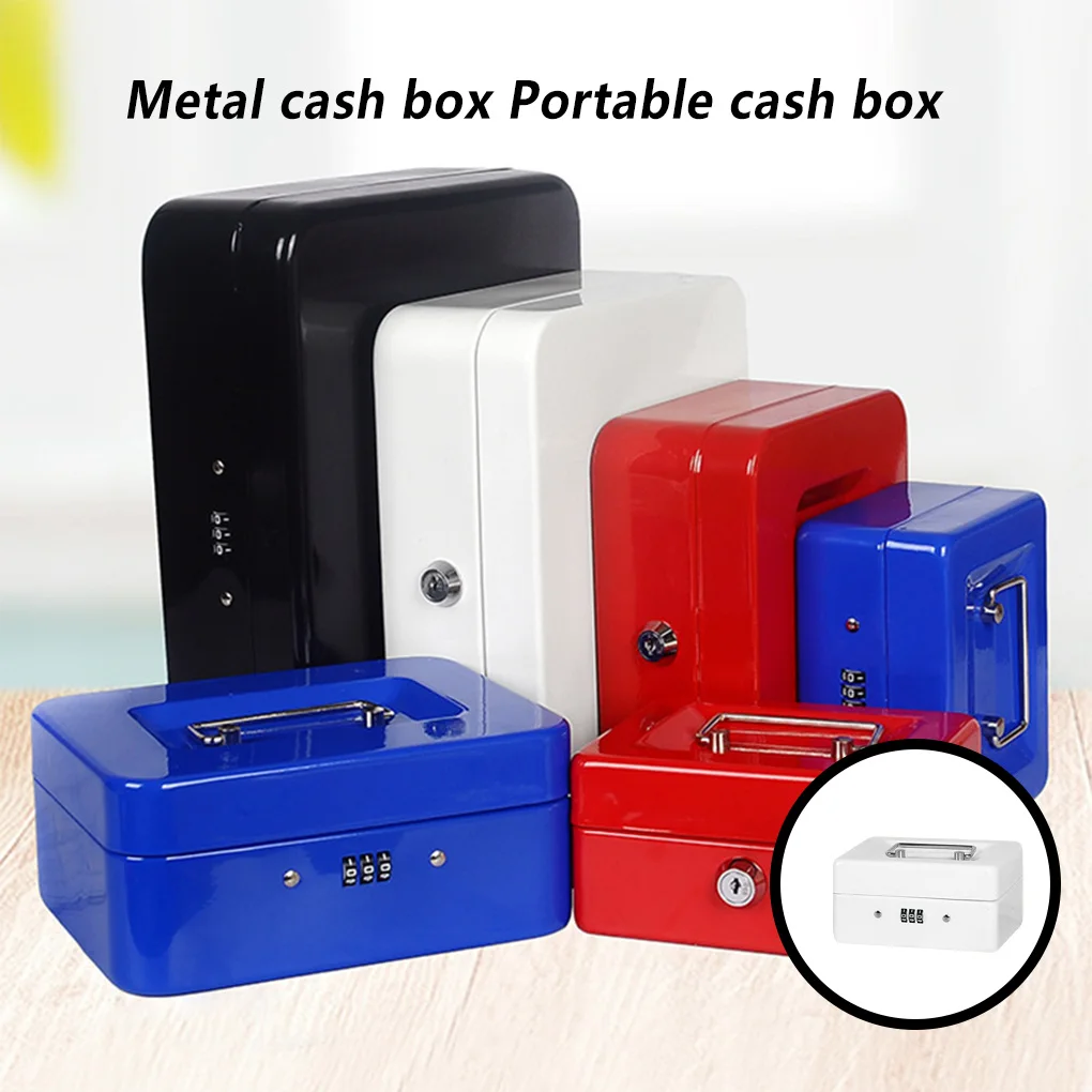 Kassa Winkel Verdikte geldcontainer Combinatiesloten Beveiliging Veilige organisator Beschermende houders Vergrendelbare behuizing Blauw