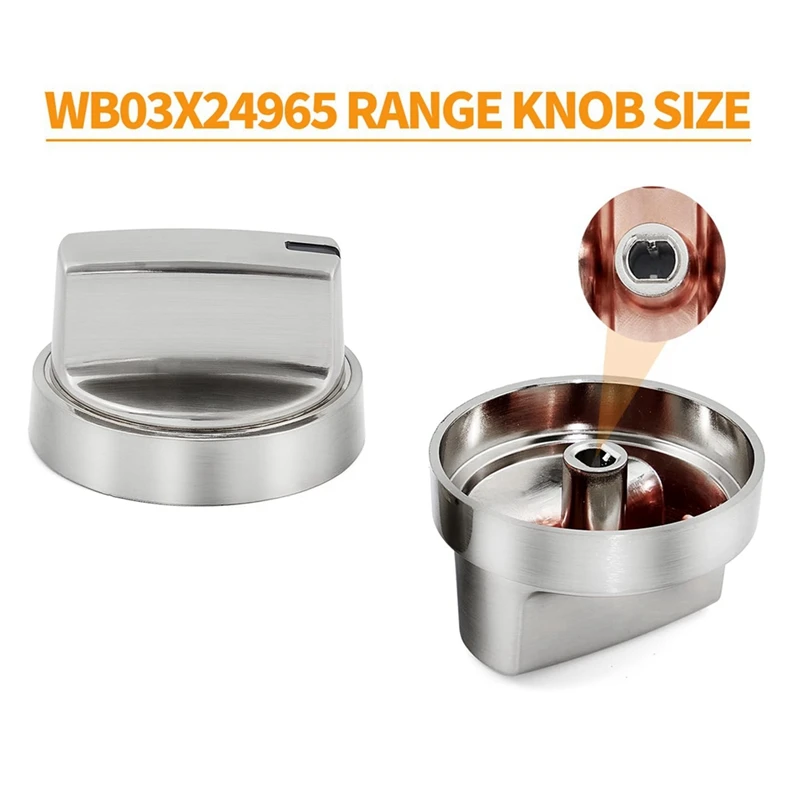 WB03X24965 Stove Knobs Replacement For GE Stove Range Parts,KIP 5J73 191D8446 Burner Knobs Control Knobs