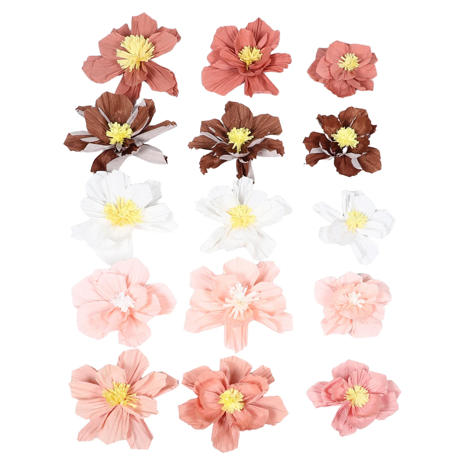 

Three-dimensional Paper Flower Decoration Backdrop Flowers Large Tissue Decorations for Party Wall Crepe