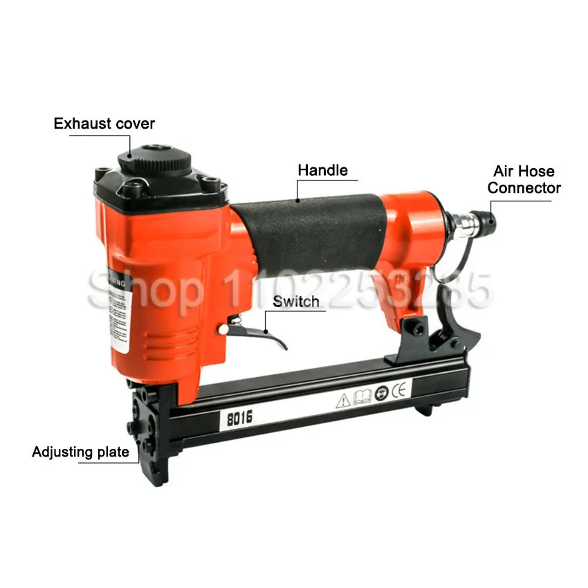 Air Stapler 8016 Pneumatic Upholstery Stapler Pneumatic Staple Gun Air Stapler Gun Nailer Small for sofa