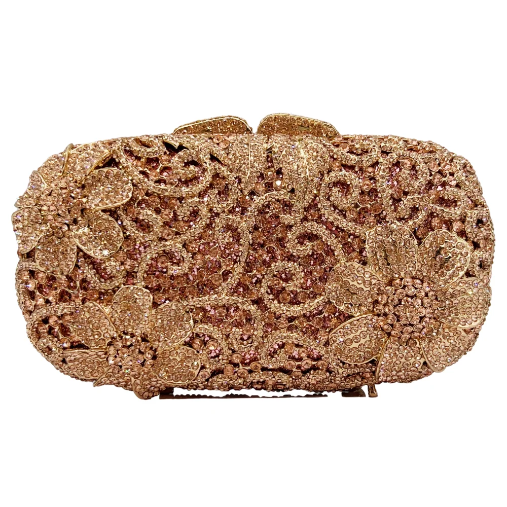 

High Quality Luxury Flower Shapes, Diamond Wedding Parties, Tote Bags, Evening Bags, Crystal Clutches