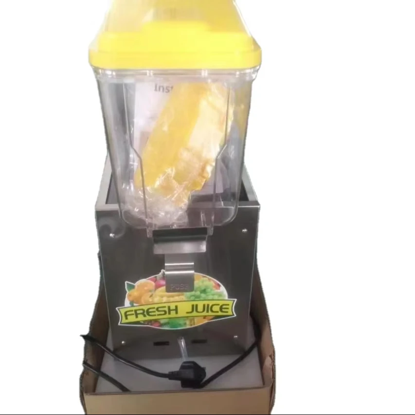 

Автоматическая электрическая 3-резервуарная коммерческая стальная соковыжималка для фруктов, новый сок, диспенсер для холодных напитков, сока, охлаждающий охладитель