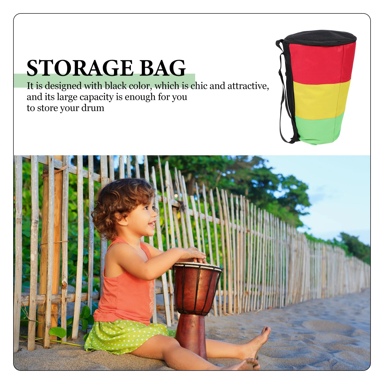 

African Drum Kit Storage Bag Waterproof Accessory Backpack Oxford Cloth Djembe Carry Case Pouch