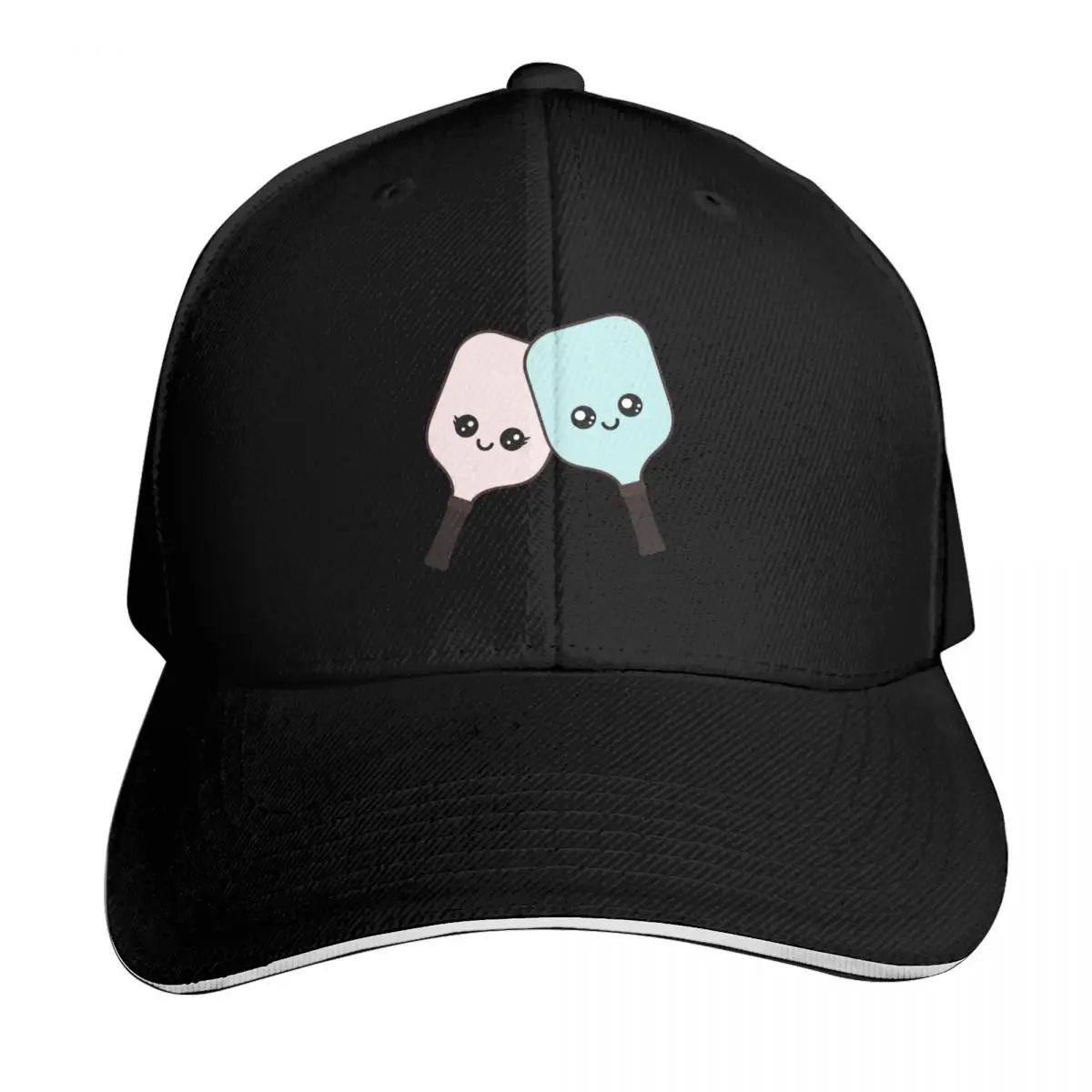 

Розовый и синий Kawaii Pickleball Paddle Романтическая бейсболка Кепка от солнца Роскошная мужская шляпа Дизайнерская кепка Элегантные женские шляпы Мужские