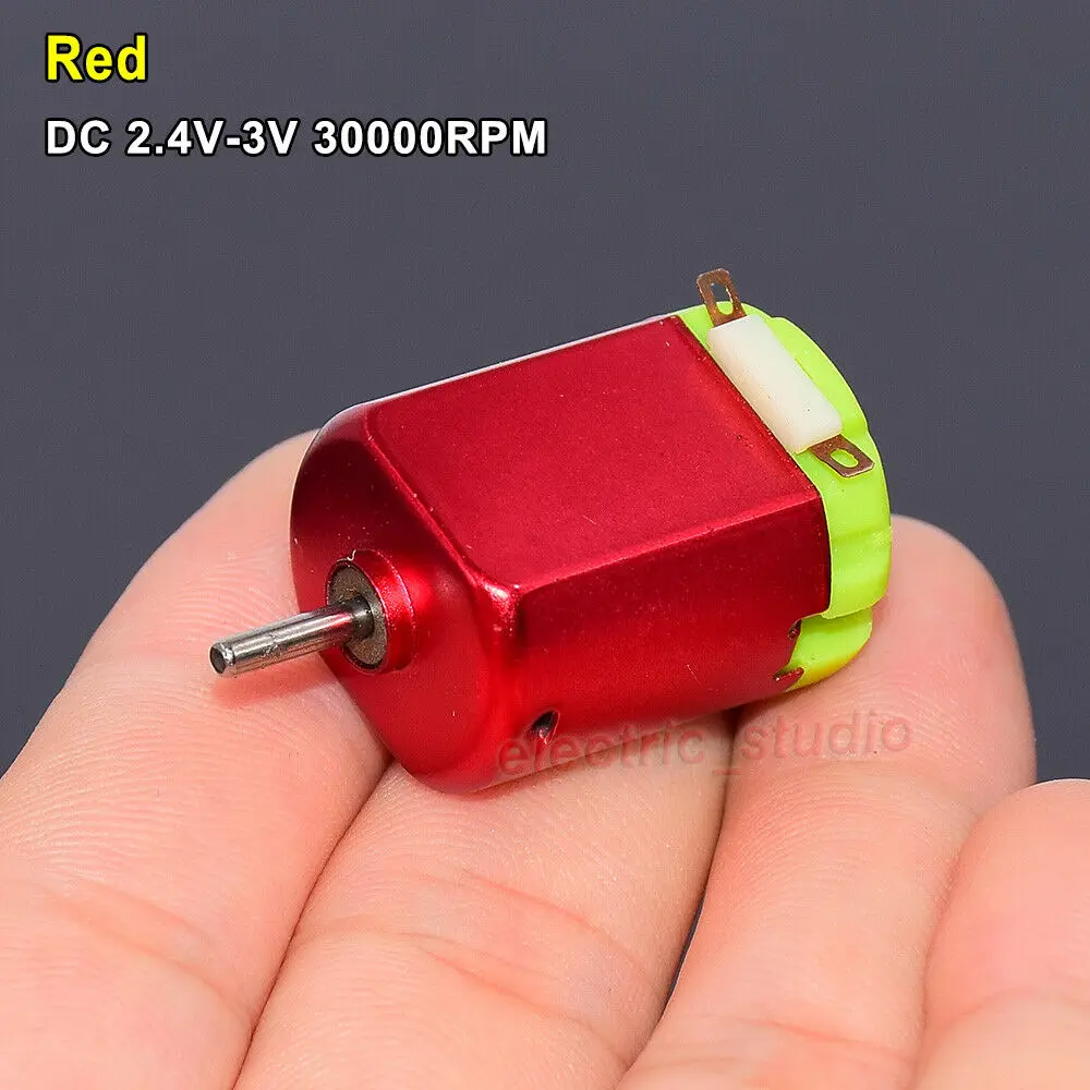 1PC 130 Motor DC 2.4V-3V 30000RPM/50000RPM Ultra-high Speed DIY RC 4WD Toy Racing Slot Car Competition Accessories