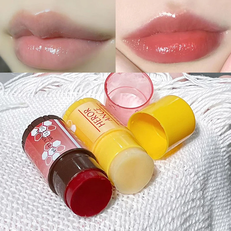 HERORANGE 2Pcs Fruit Mini Lip Balm Set Moisturizing Lipstick Moisturizing Autumn And Winter Lip Mask Anti-Drying