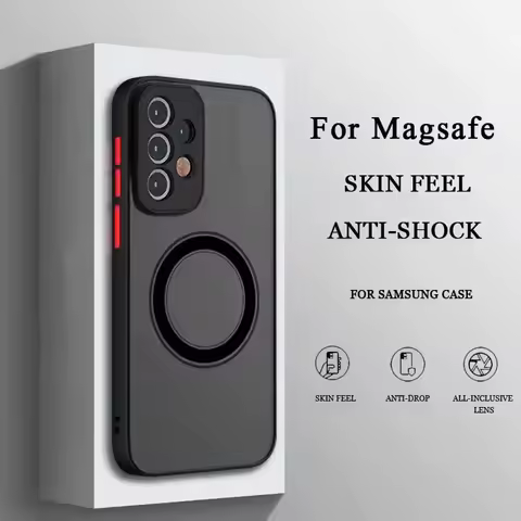 For Magsafe Shockproof Case For Samsung Galaxy S23 S25 Ultra S22 S21 Plus S20 S21 FE S24 Phone Protective Magnetic Cases Cover