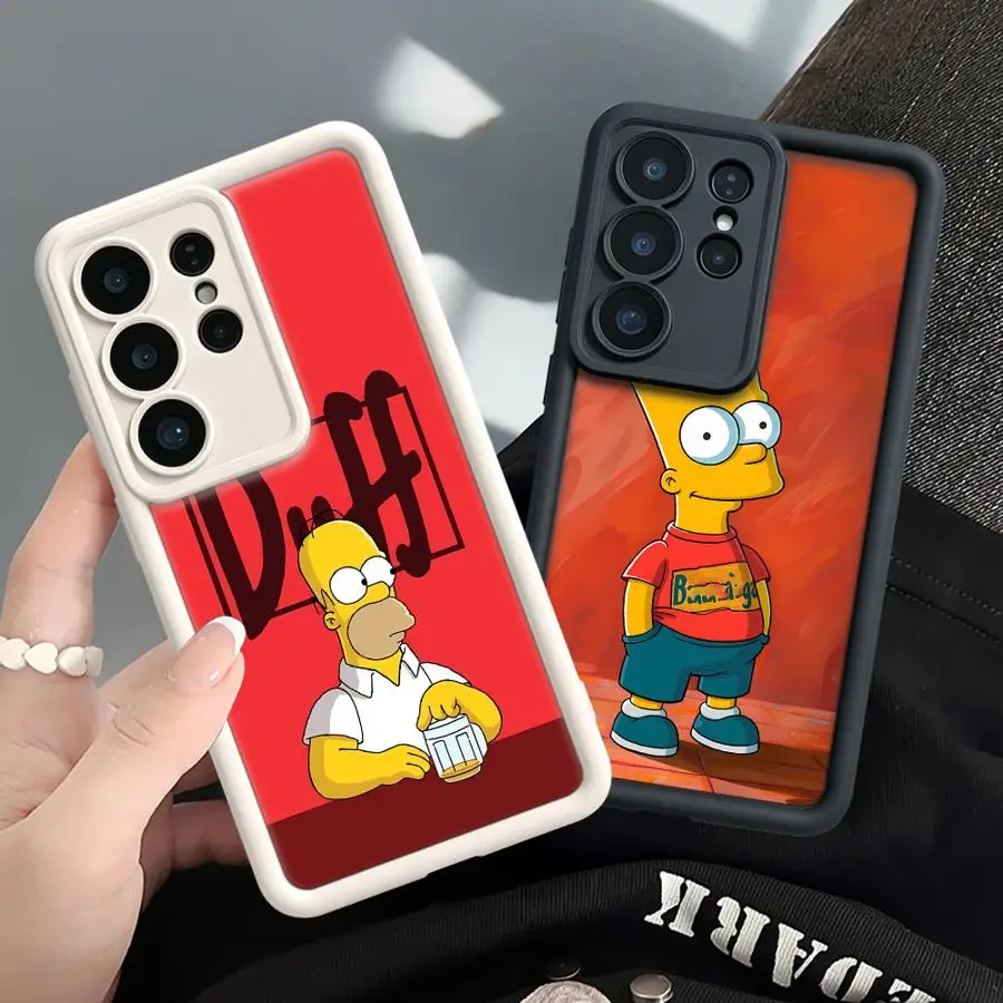 Cartoon The S-Simpsons Art Phone Cover Case for Samsung Galaxy S26 S20FE S24 Plus S22 S21 S23 FE S24Ultra S25 Edge S25 Ultra