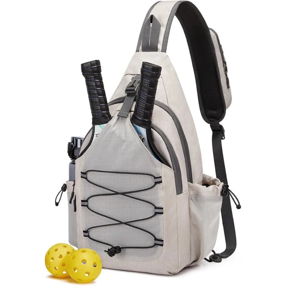 Large Capacity Pickleball Rackets Backpack Holds 2 Rackets Lightweight Pickleball Paddle Bag Adjustable Pickleball Bag