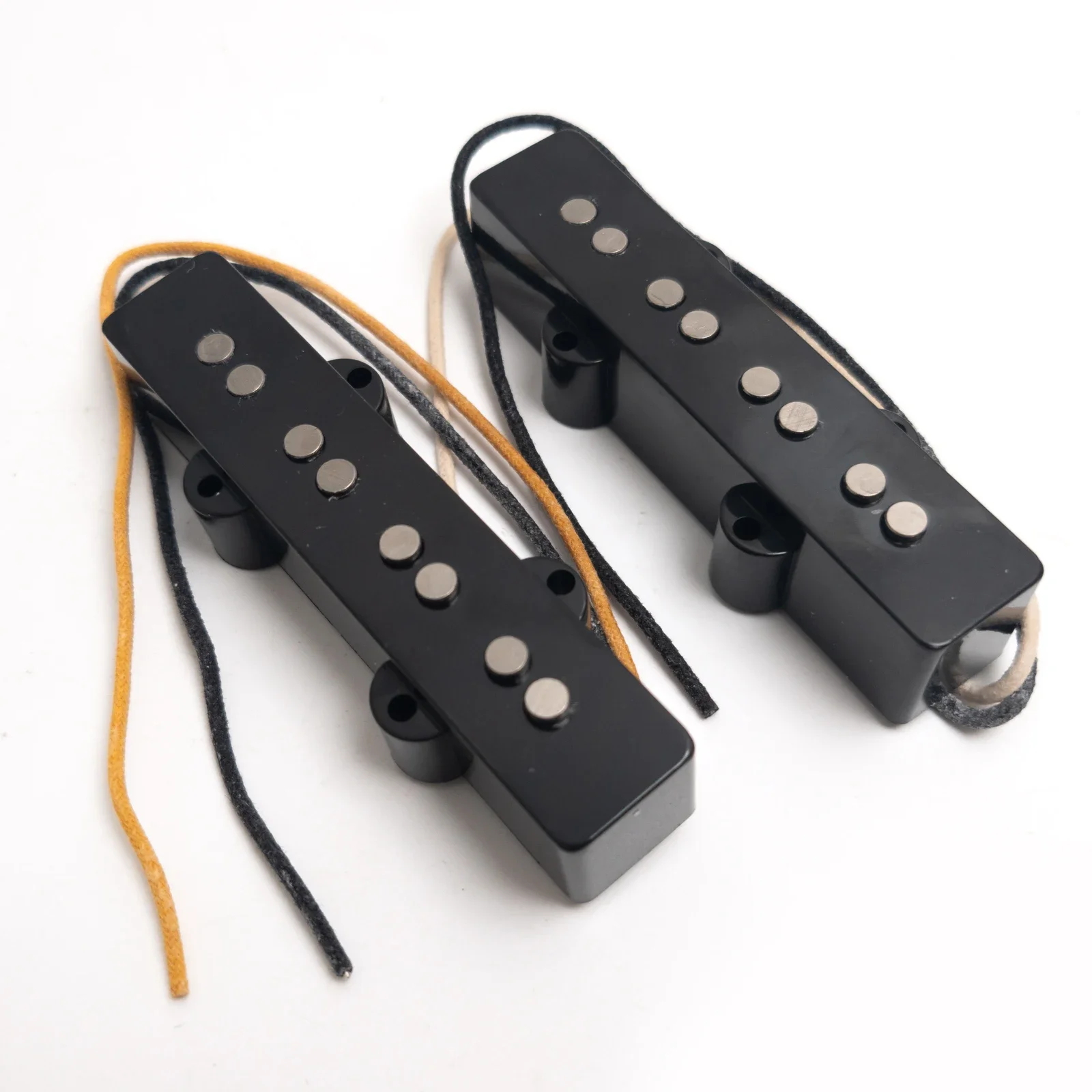 

4 String Jazz Bass Pickups – JB Style, Alnico V Magnet, Black, Vintage Sound for Electric Bass Guitar