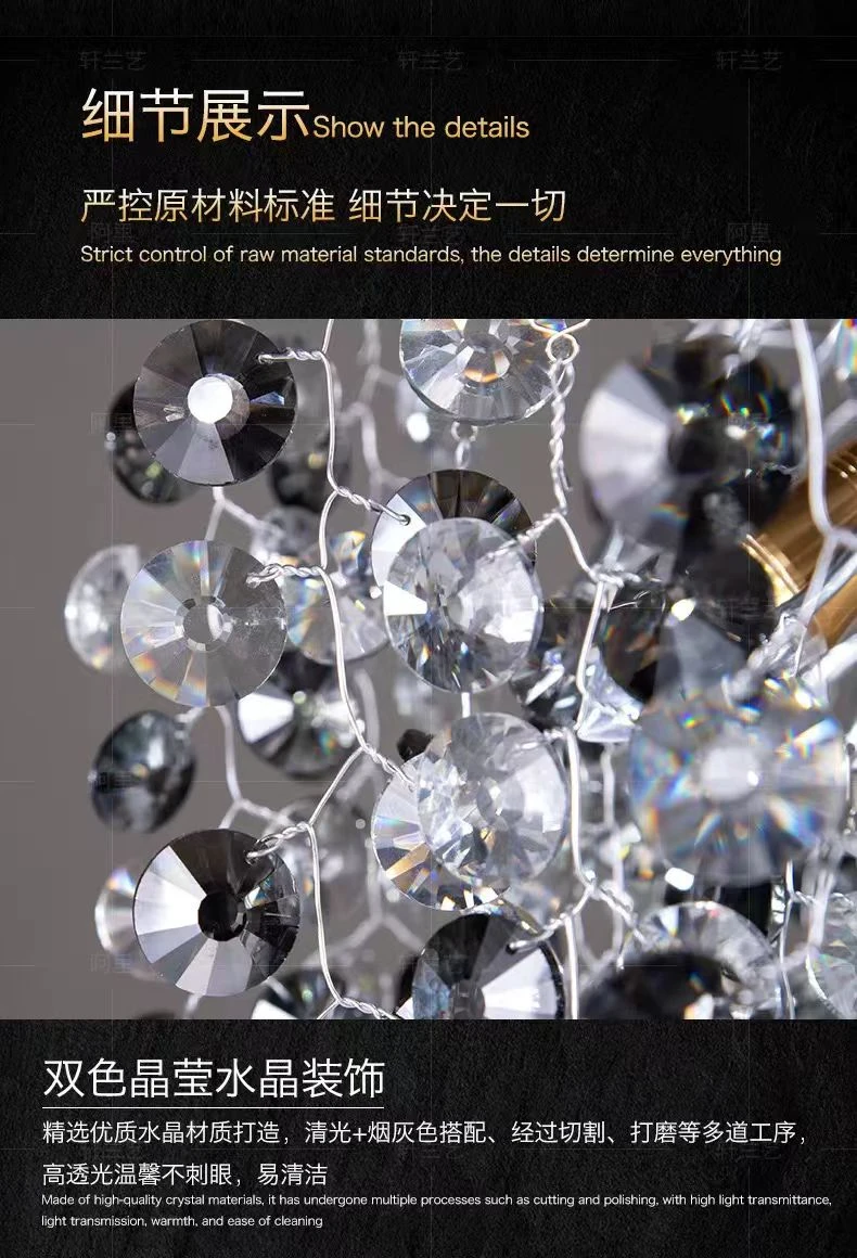 Chrome Tiered Bubble Chandelier Led Pendant Light For Living Room Dining Room Staircase Villa Luxury Glass Ball Hanging Lamp