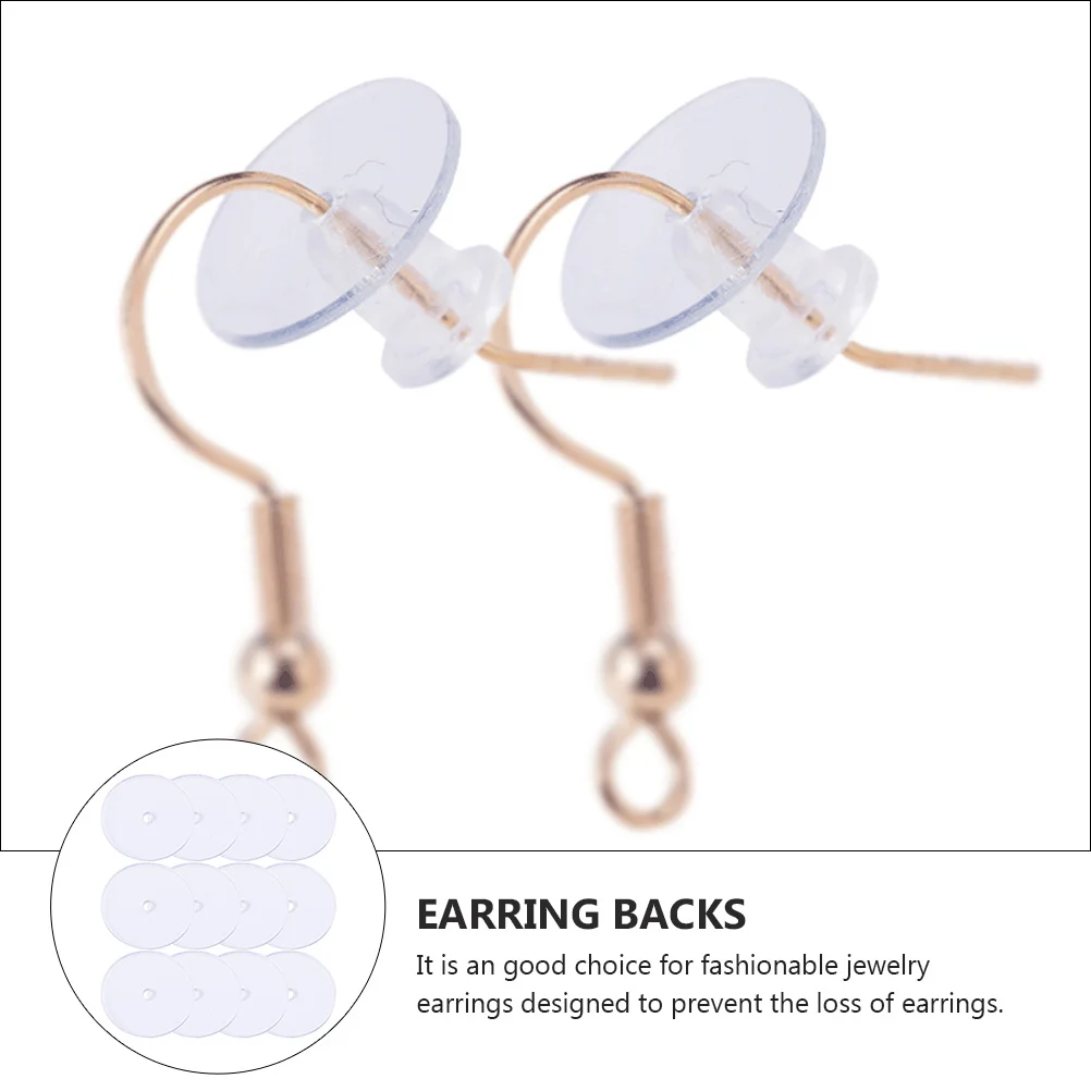 Kids Earings Jewelry Accessories Plastic Earring Backs Clear Clutch Locking Backings