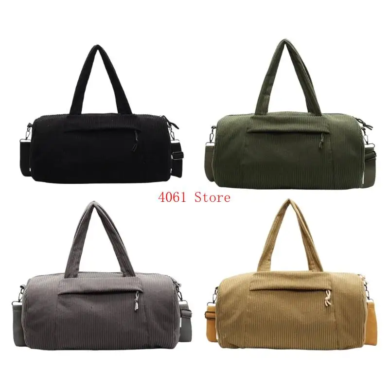 

Модная вельветовая сумка для фитнеса большой вместимости и эргономичного дизайна для путешествий