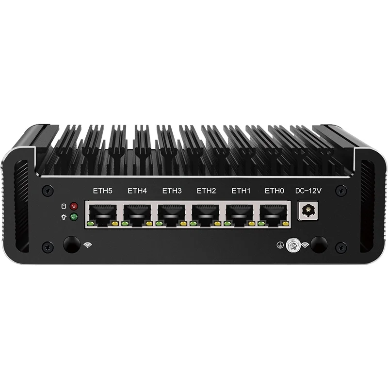 J6412 /J6413Six-network Port I226 NIC 2,5G Weiche Routing Mini-host Industrielle Automation/Einzelhandel/Smart City