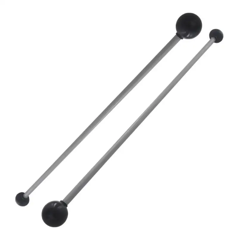 1 Pair Rubber Black Keyboard Double Head Marimba Mallet Chanting Bowl Sound Xylophone Mallets Percussion Drumstick