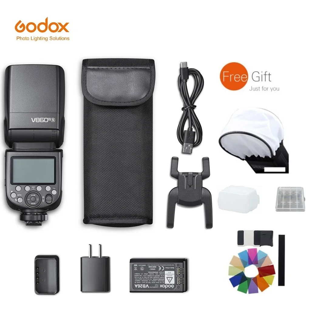 

Godox Ving V860III S Wireless GN60 1/8000s HSS X System with Li-ion Battery Modeling Light Replacement for Sony Cameras