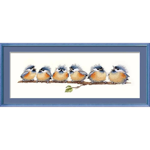 새 프린트 크리스마스 크로스 스티치 자수 키트, 면 실크 실, 수공예 홈 데코, 프린트 캔버스, 11CT 