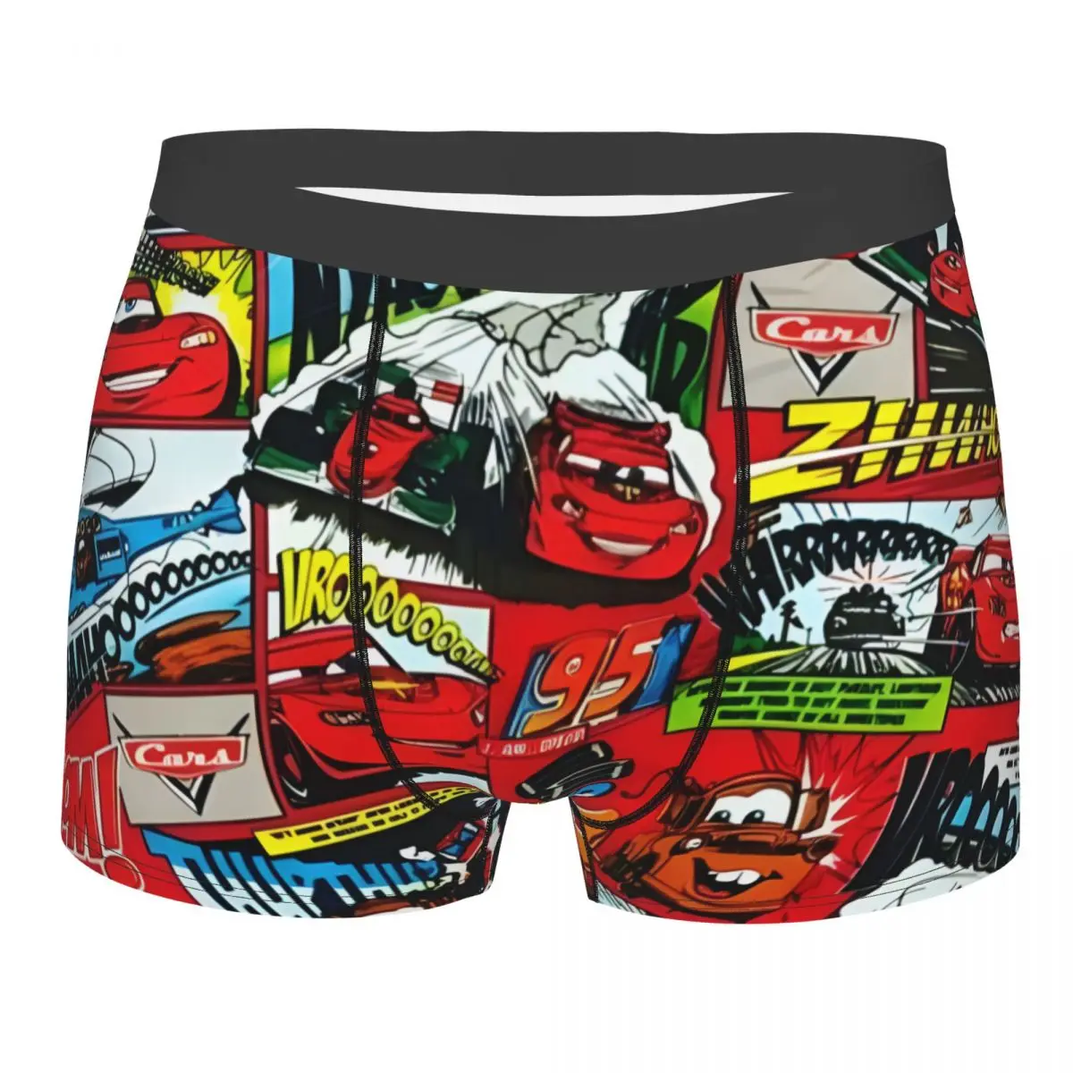 

Мужские боксеры Pixar Cars Lightning Mcqueen, нижнее белье с 3D принтом, трусы, мягкие трусы
