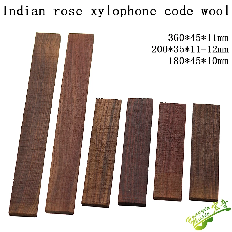High Quality Indian Rose Material For Guitar Bridge Handmade Guitar Accessories Raw Materials 360*45*10mm