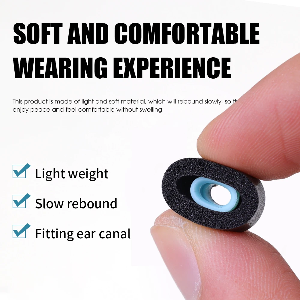 Soft Memory Foam Earplug Ear Tips For Sony WF-1000XM4/WF-1000XM3 Bluetooth Headphone Replacement Earbuds Cushion Earpads