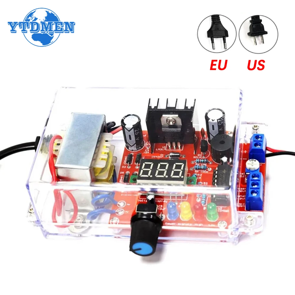 PCB Board Elektronische Kits DIY Kit LM317 Einstellbare Geregelte Spannung 110 V 220 V Zu 1,25 V-12 V Step-down Netzteil Modul
