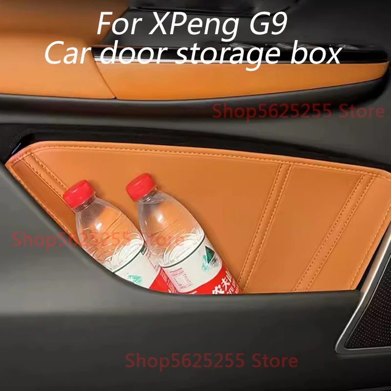 

For XPeng Xiao Peng G9 2024 Car Door Storage Box Door Slot Mat Leather Waterproof Car Interior Decoration Modified Accessories