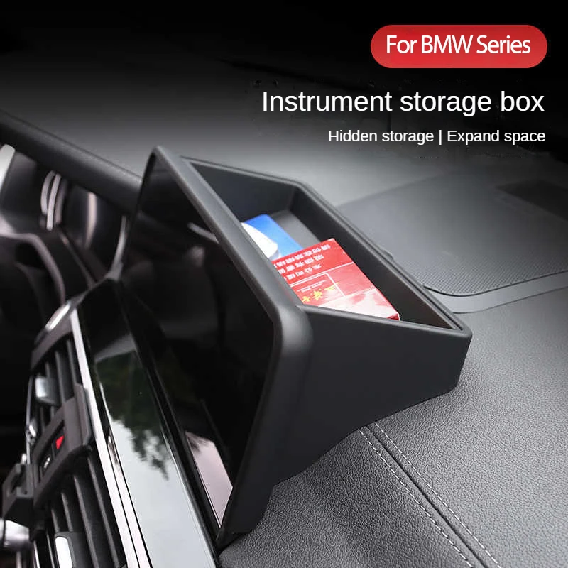 

For BMW 1/2/3/4/5/6 Series X1/X2/X3/X4/X5/X6/X7 Car Central Control Dashboard Navigation Screen Rear Storage Box Tray Organizer