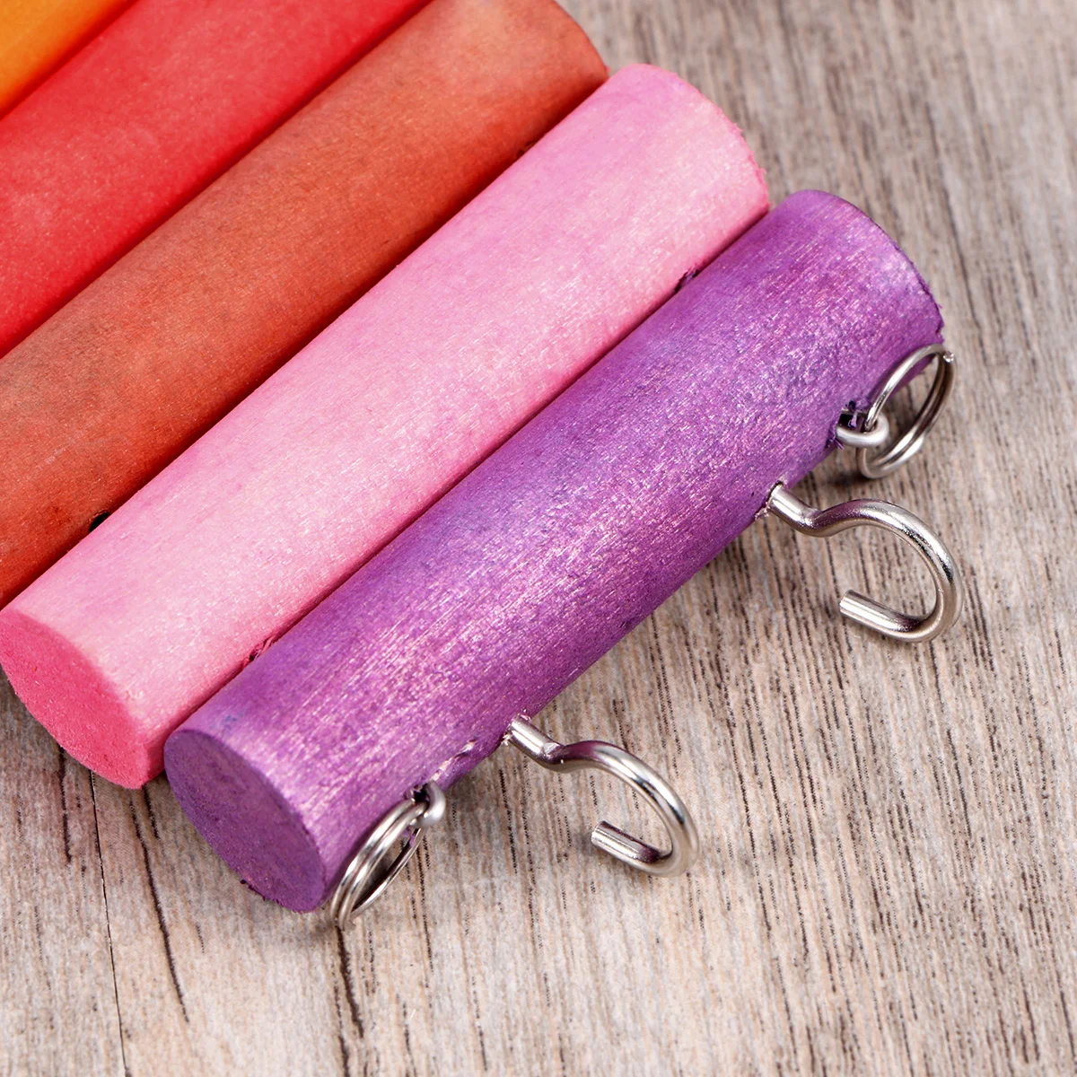 

Wooden Balance Bridge 6x30cm Multicolor Natural Wood Pet Play Structure for Hamster Mouse Gerbil Squirrel Chew Resistant Fun