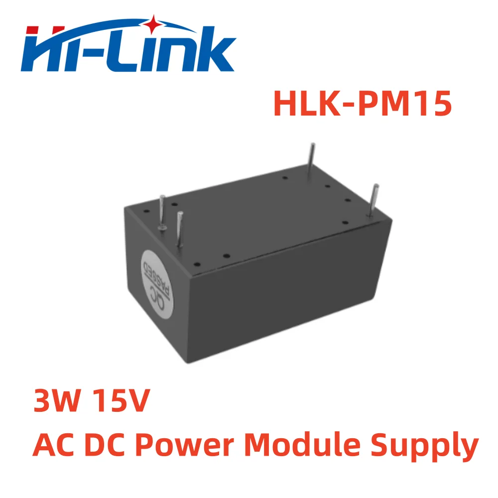 Fuente de alimentación conmutada AC DC de 15V, 3W, 0.2A, 85-265Vac, HLK-PM15, nuevo estilo, envío gratis