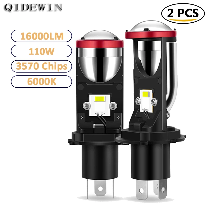 

P30 H4 Car Headlight 2PCS LED Lens Projector Canbus Auto Bulb High Low Beam Fog Lights for Vehicles 110W Automotive Lamp 12V