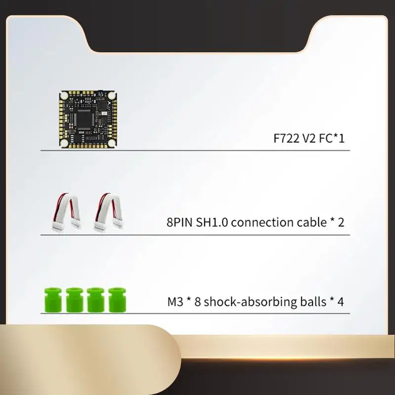 

F722 V2 Управление полетом ICM42688 OSD Черный ящик F722 V2 Модель контроллера полета Самолет-N36R