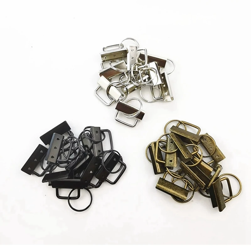 30 Pieces Of 32Mm Keychain Hardware Kit Is Suitable For Wrist Clamp Lanyard Keychain DIY Tools Easy Install