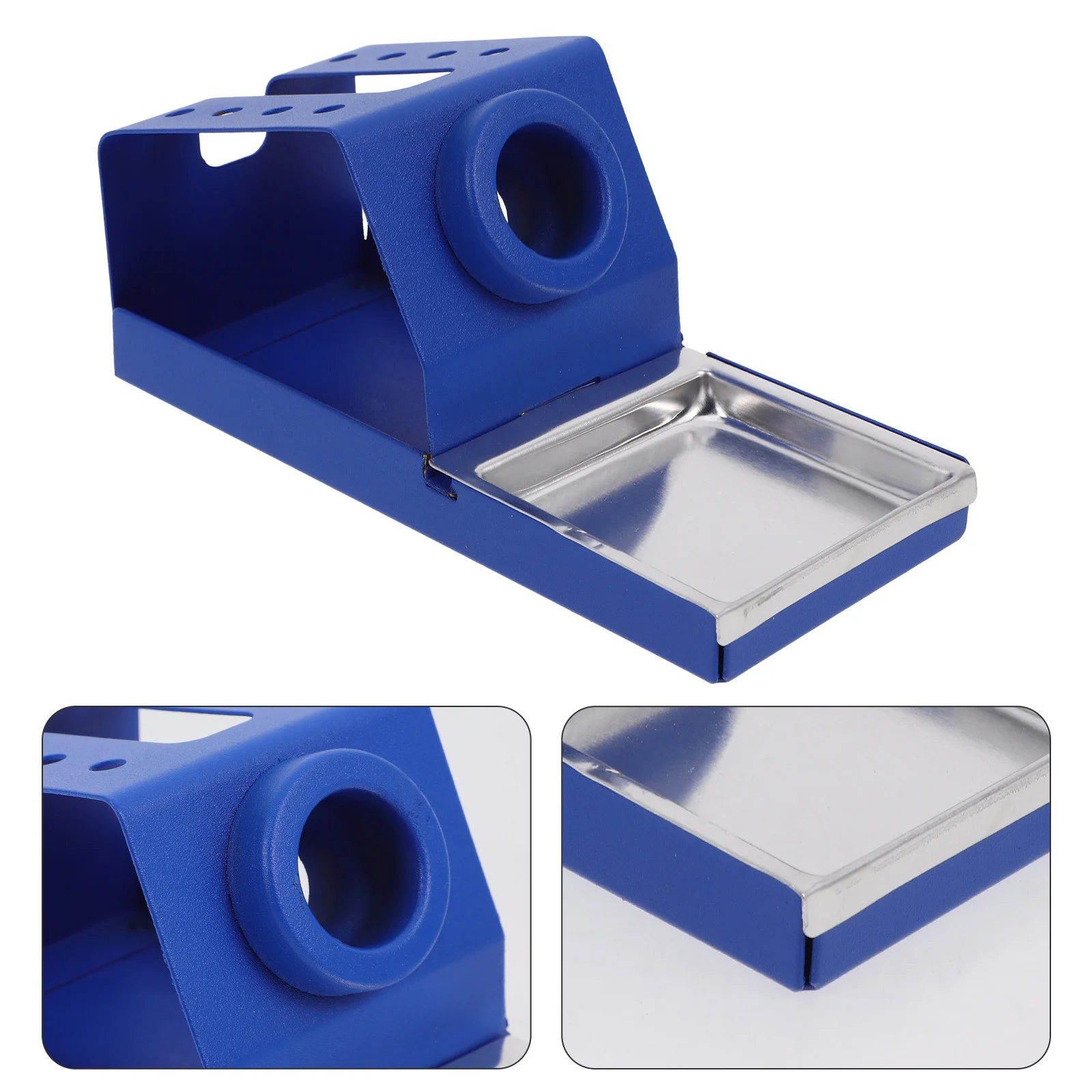 

Stable Soldering Iron Holder Stand Heat Resistant Metal Design for Safe Resting Place Soldering Workstands Equipment