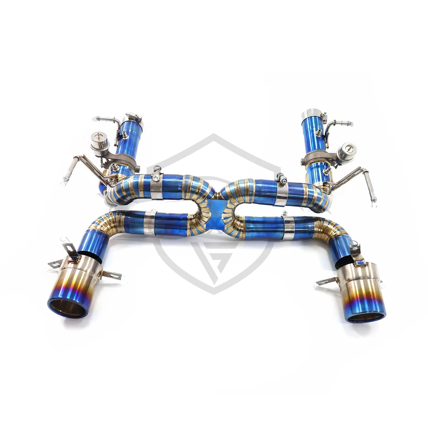 عادم صمام رياضي من التيتانيوم لسيارة فيراري F8 تريبوتو 3.9T أداء صوت قوي #2