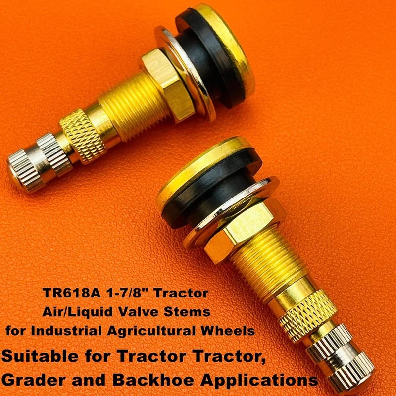 TR618A Tire Valve Stems,Tubeless Air Liquid Tractor Valve Stems For Tubeless Tires, Industrial Agricultural Wheels