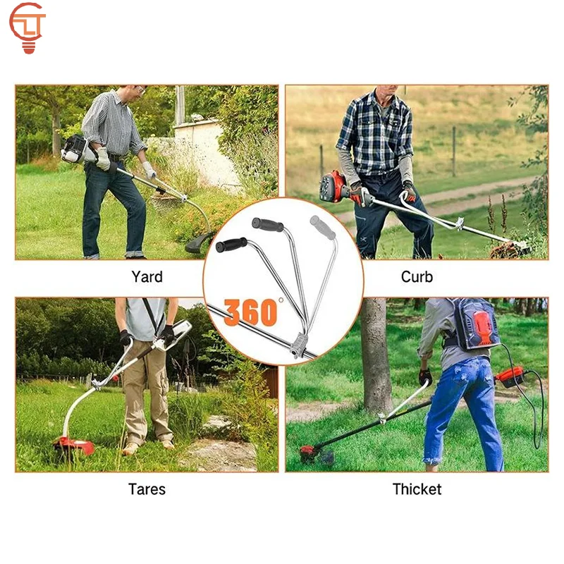 

Ergonomic Weed Eater Handle Extension Auxiliary Handle For Lawnmower Accessories Universal Multi-Trimmer Handle