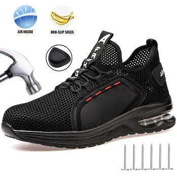 Safety shoes work shoes steel shoe toe men's Strike test indestructible work boots are safe and lightweight. Safety shoes work shoes steel shoe toe men's Strike test indestructible work boots are safe and lightweight.