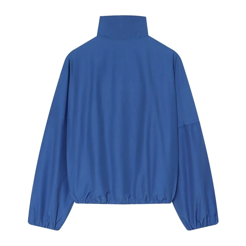 Nine Zar Women's  Color Loose Casual Pilot Jacket Top 0670326 Short Outerwear Long Sleeve Button Closure Other Material