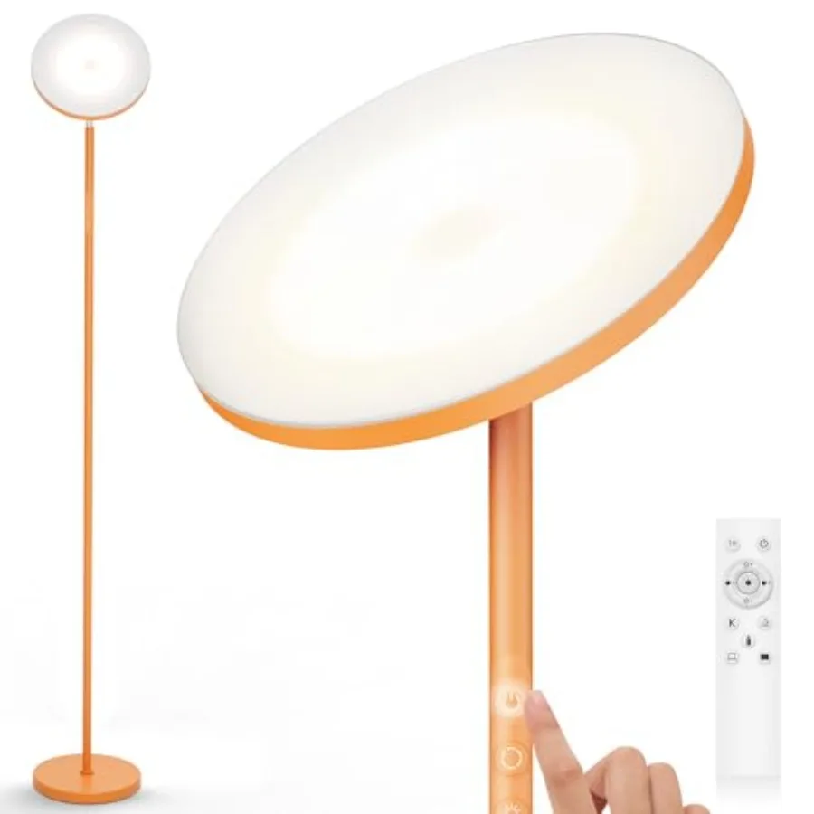 

Floor Lamp, 32W/2500LM Super Bright Dimmable Sky LED Modern Torchiere Standing Lamp, LED Floor Reading Lamp with 4 Color Temper