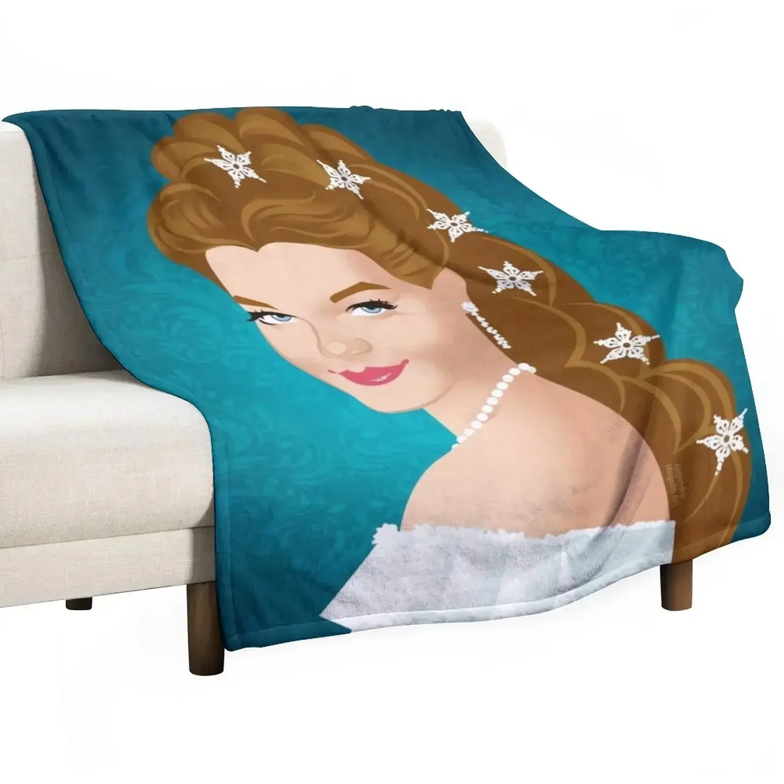 Empress Sissi Throw Blanket for sofa Beautifuls Blankets