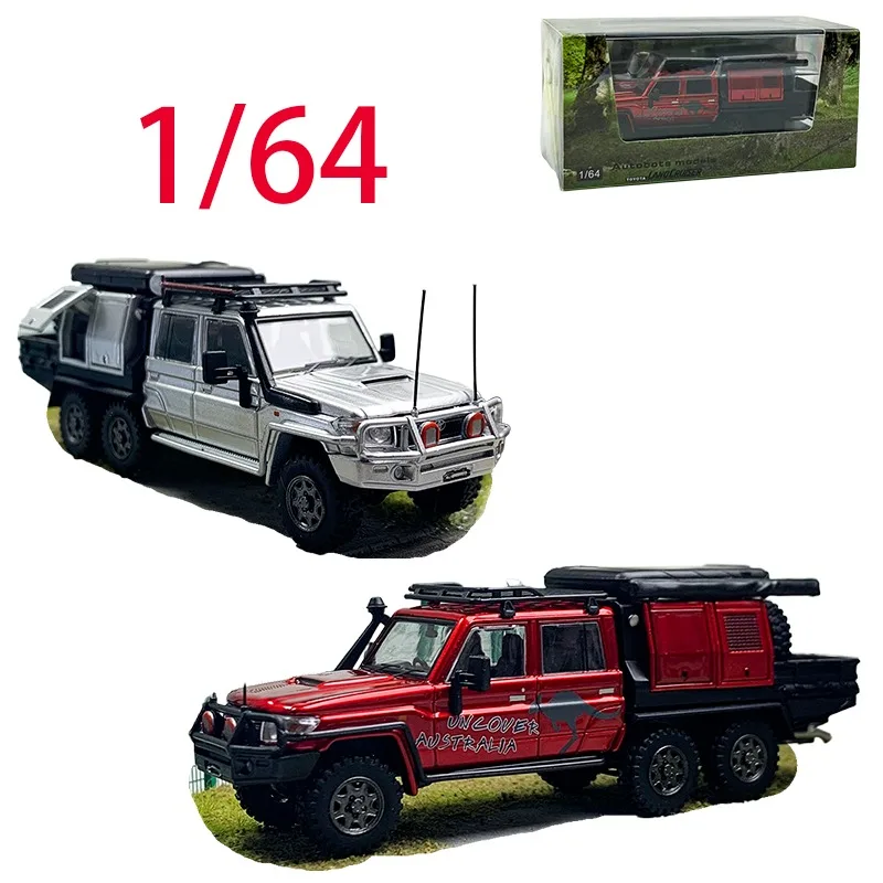 

Модели автоботов, литые под давлением масштаб 1/64, Toyota Land Cruiser LC79, пикап, модель автомобиля из сплава, игрушки для мальчиков, коллекция подарков