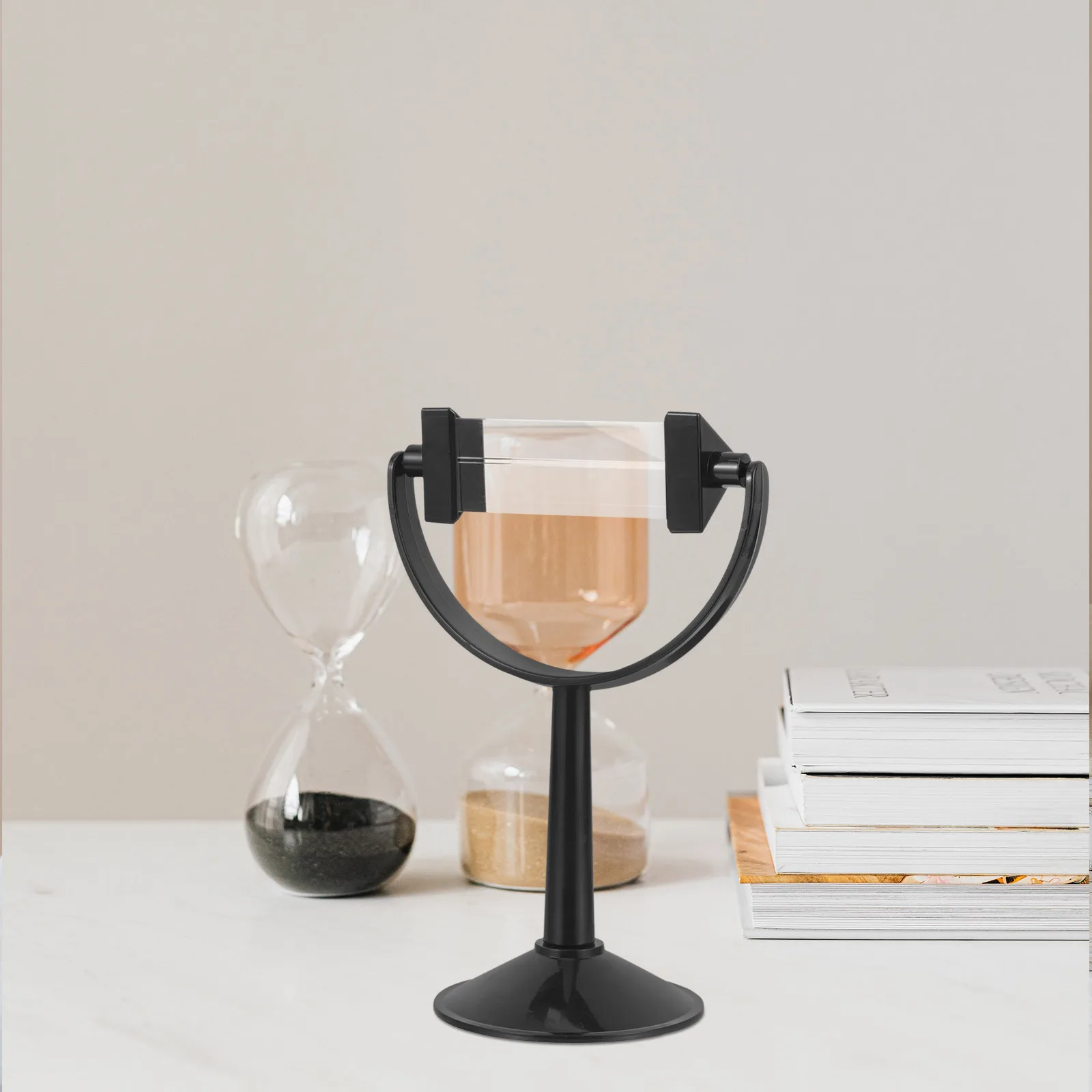 الزجاج البصري المنشور الثلاثي مع حامل جهاز التدريس لتجربة الفيزياء الطيف الخفيف أداة تعليمية محمولة ل