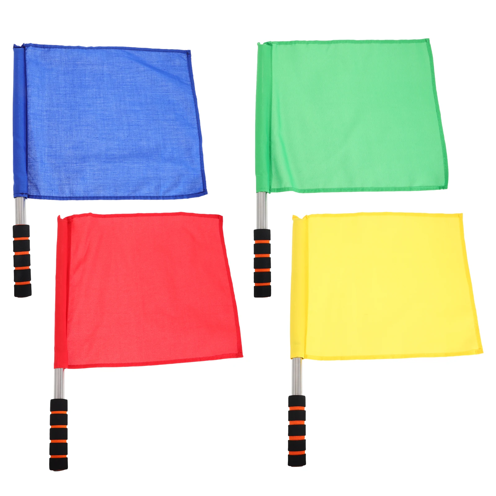 

4pcs Soccer Referee Flags Vibrant Colors Material Signal Flags for Official Use Outdoor Toys Basketball