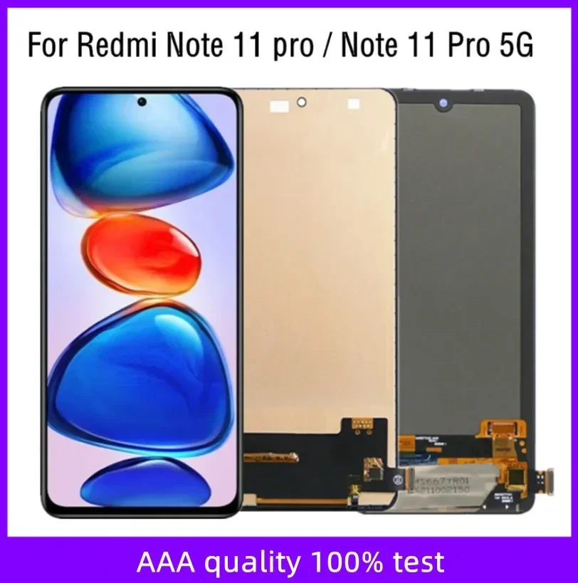 

Screen for Xiaomi Redmi Note 11 Pro 2201116TG 2201116TI Lcd Display Digital Touch Screenfor Redmi Note 11 Pro 5G