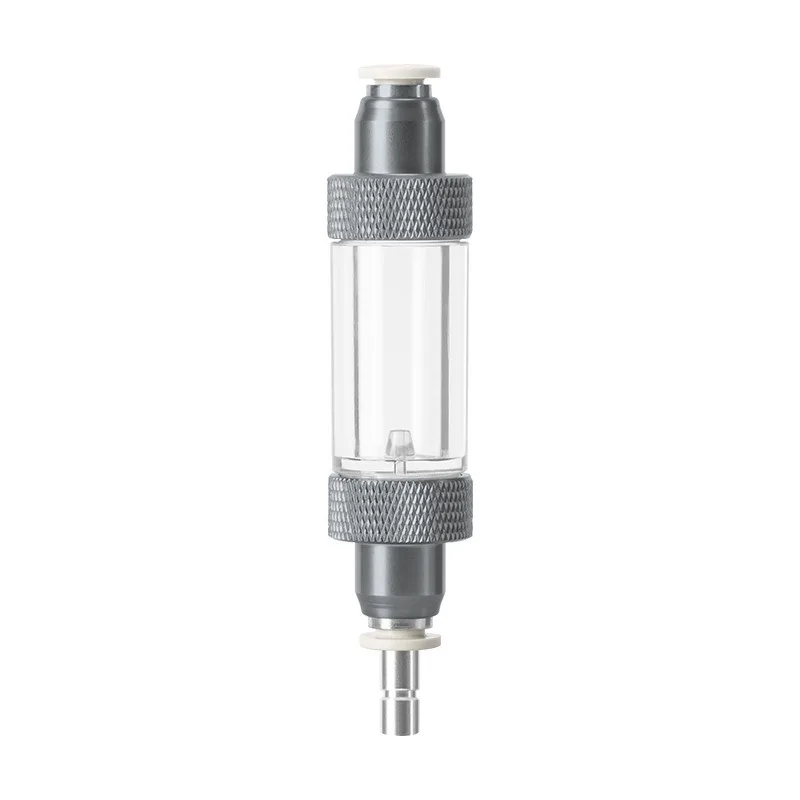 Acrylic CO2 Bubble Counter Dual Head Aquarium Plant Tank Check Valve Straight Install