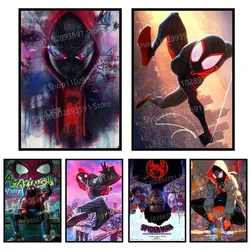 The Avengers Miles Morales Spiderman Movie Canvas Painting Print Home Bedroom Entrance Bar Restaurant Cafe Art Painting Decor