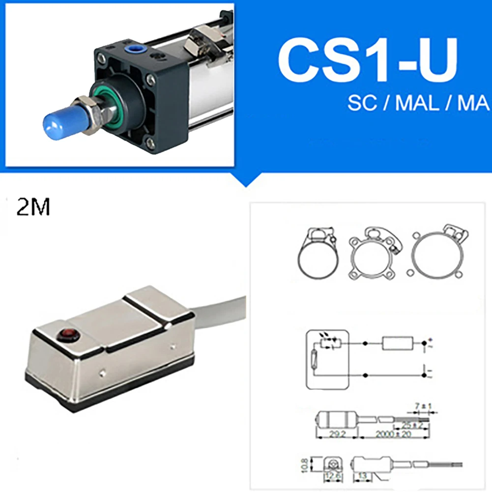 Sensor magnético do interruptor Reed para o cilindro pneumático do ar, 13 capacidade máxima, modelos D A73 D M9NV D M9PV M9BV, 10W