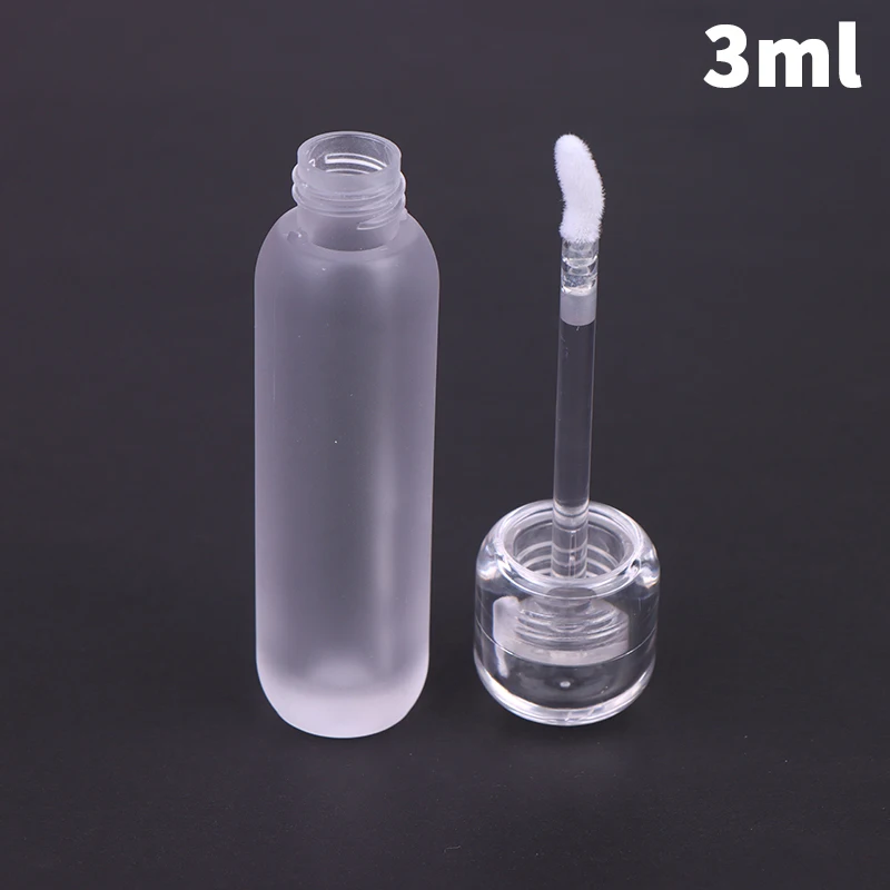 1 pçs vazio 3ml claro tubo de brilho labial recarregável mini garrafas de bálsamo labial recipientes de batom para viagens mulheres meninas maquiagem diy