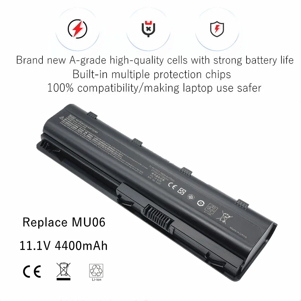 MU06 Laptop Battery for hp Presario CQ32 CQ42 CQ43 CQ56 CQ57 CQ62 CQ72 G32 G42 G56 G62 G72 Series for Pavilion G4 G6 G7 DM4